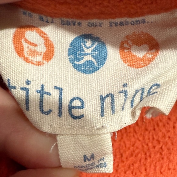 Title Nine Vibrant Orange Rust Pumokin Spiced Latte Fleece Pullover - Picture 2 of 4